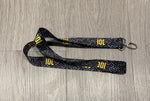 IOC Black Geometric Lanyard