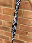 Black & White Woven Lanyard