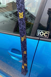 IOC Black Geometric Lanyard